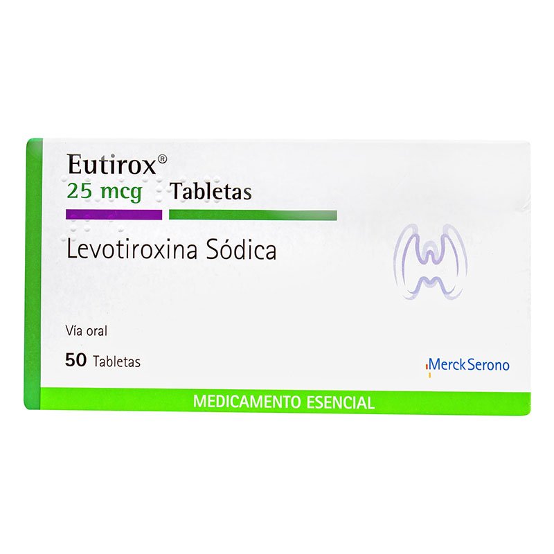 Eutirox 25 Mcg 50 Tabletas - Cardio Rebajas Droguerías