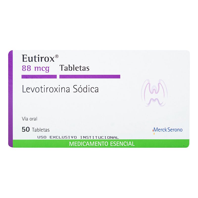 Eutirox 88 Mcg 50 Tabletas - Cardio Rebajas Droguerías