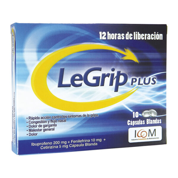 LEGRIP PLUS 10 Capsulas Blandas - Droguerias CardioRebajas - Precio en Rebaja