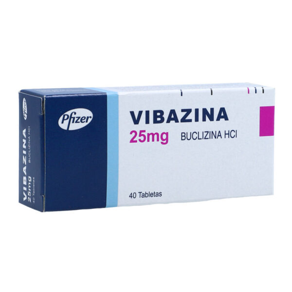VIBAZINA 25mg 40 Tabletas - Droguerías Cardio Rebajas