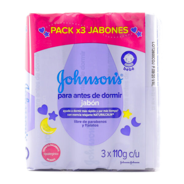 3 Jabón J&J ANTES DE DORMIR 110 gr