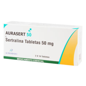 AURASERT 50 MG 28 Tabletas - Droguerias Cardiorebajas - Precio en Rebaja