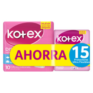 Toallas KOTEX ULTRA Tela 10 Uds AHOR.15 KISS