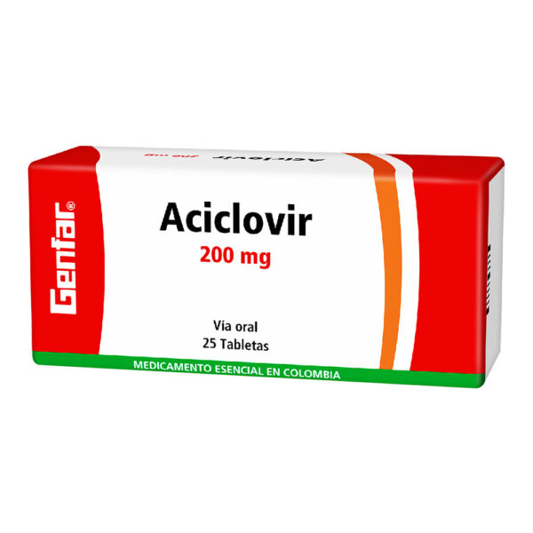 ACICLOVIR 200mg 25 Tabletas GF