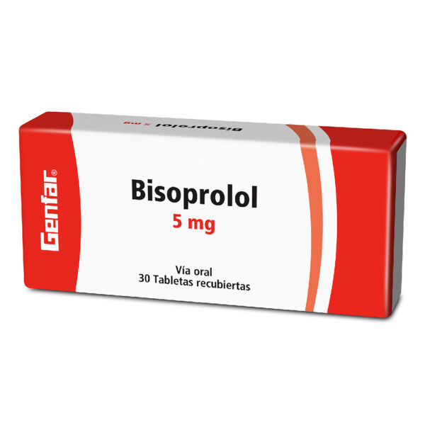 BISOPROLOL 5mg 30 Tabletas GF