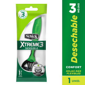 Maquina SCHICK XTREME3 P.SENS.12 UD 30% DTO