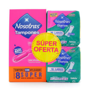 Tampones NOSOTRAS APLI.SUP.8UN+2PRO.LAR.S.OF