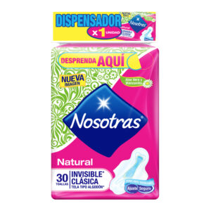 Toallas NOSOTRAS Natural INV.CLAS.TELA 30UDS