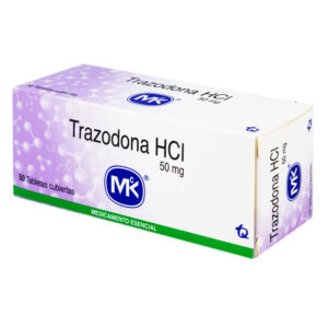 TRAZODONA 50mg 50 Tabletas MK