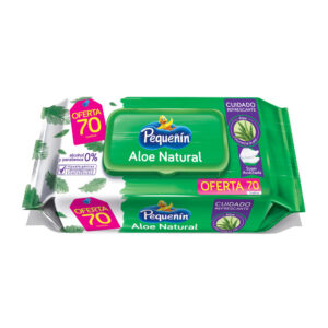 Toallas Humectante PEQ.FLAT PACK ALOE OFERTA 70 Uds