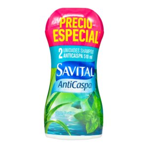 2 Shampoo SAVITAL Anticaspa 510mL