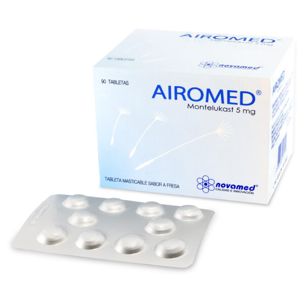 AIROMED Masticable 5mg 90 Tabletas